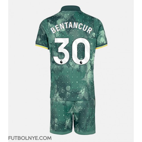 Camiseta Tottenham Hotspur Rodrigo Bentancur #30 Tercera Equipación para niños 2024-25 manga corta (+ pantalones cortos)